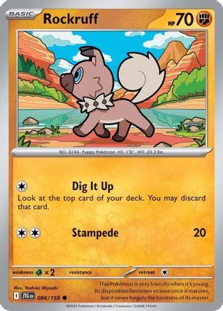 Rockruff 84 - SV09 Journey Together Reverse Holofoil