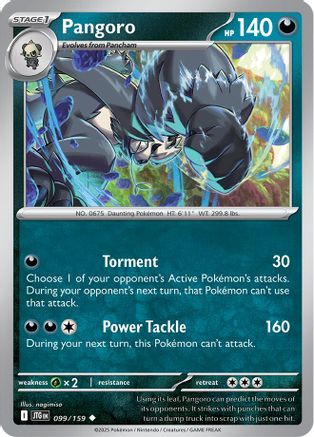Pangoro 99 - SV09 Journey Together Reverse Holofoil