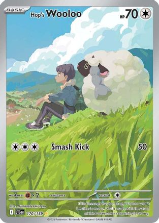 Hop's Wooloo - 170/159 170 - SV09 Journey Together Holofoil