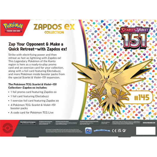 Pokemon TCG: English - Pokemon 151 - Zapdos Ex Collection