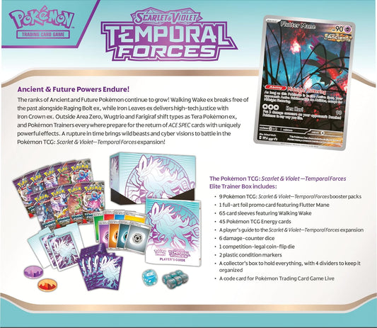 Pokemon English - Temporal Forces - Elite Trainer Box (Walking Wake)