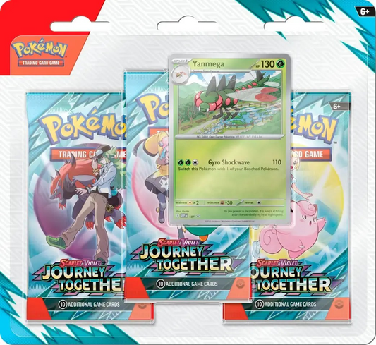 Pokemon - Journey Together - 3 Pack Blister [Yanmega]