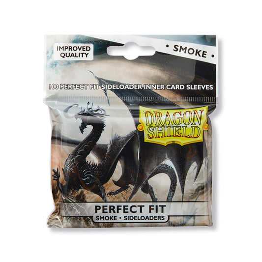 Dragon Shield Sleeves - Perfect Fit Standard Sideloading - 100CT [Smoke]