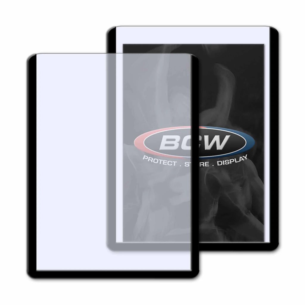 Two screen protectors with BCW logo on a white background
