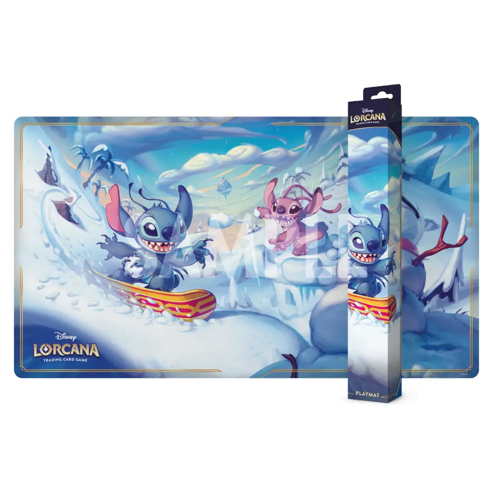 Disney Lorcana TCG: Hyperia City - Snowboarding Stitch [Playmat]
