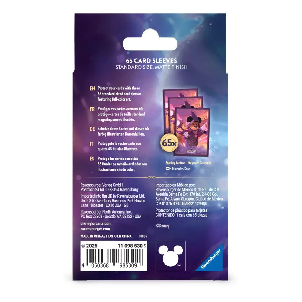 Disney Lorcana TCG: Reign of Jafar - Card Sleeves [Mickey] Disney