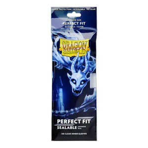 Dragon Shield: Sealable Perfect Fit - Japanese Size 100CT Inner [Sleeves]