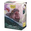 Dragon Shield Spirit Animals packaging with a hippo illustration on a white background