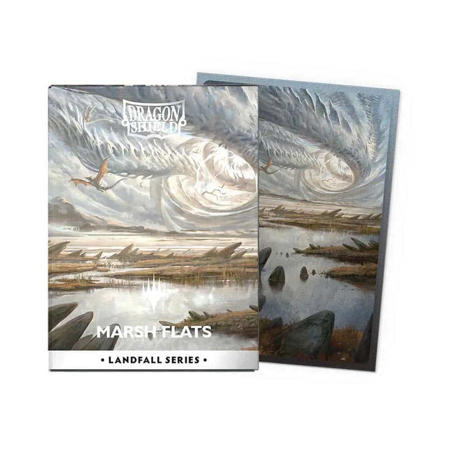 Dragon Shield: Magic the Gathering: Landfall Series: Marsh Flats (100) Dual Matt [Sleeves]