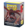 Dragon Shield: Matte Dual - Crimson & Silver [Sleeves] Dragon Shield