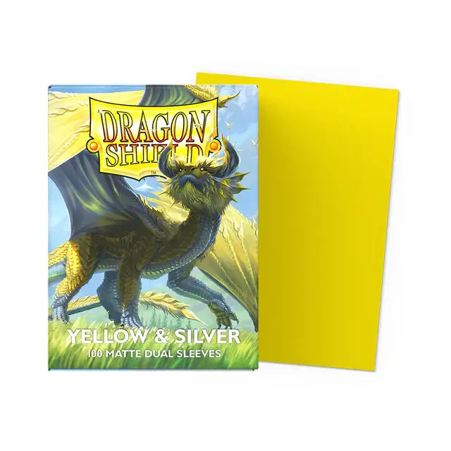 Dragon Shield: Matte Dual - Yellow & Silver [Sleeves]