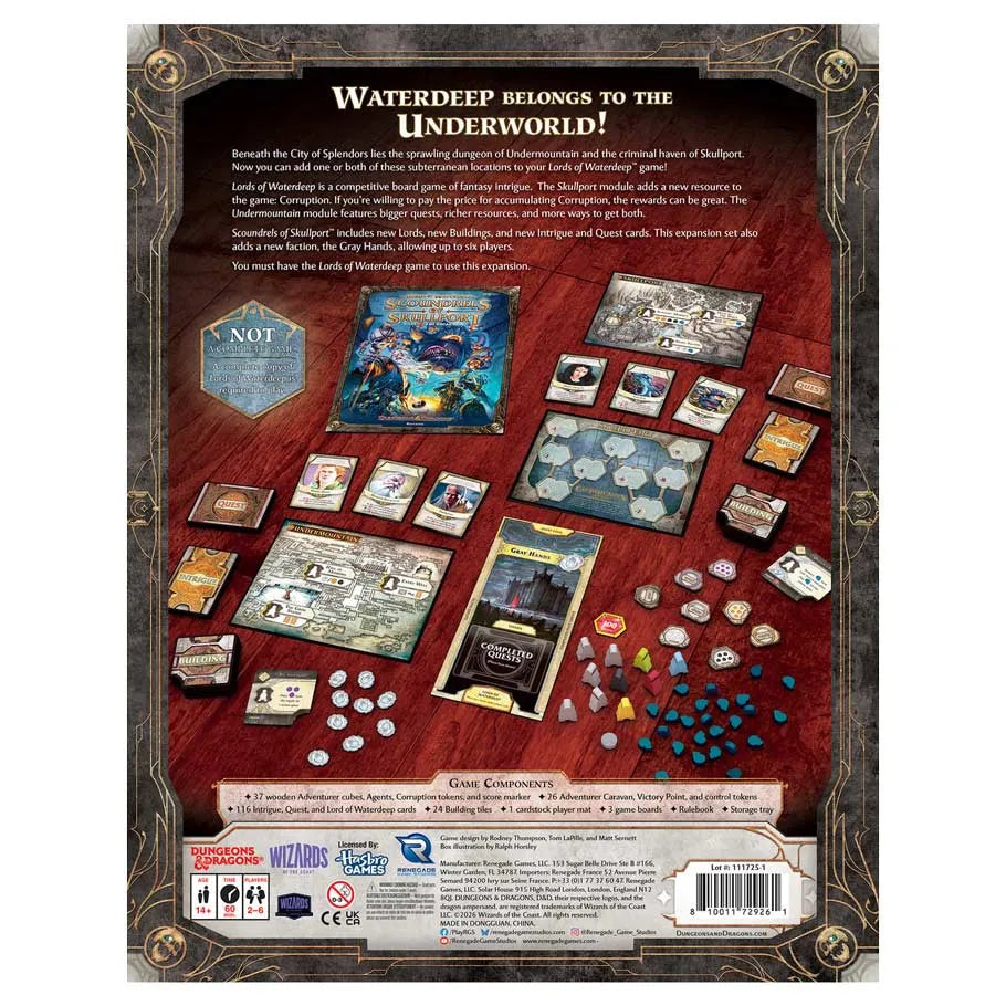 Dungeons and Dragons: Lords of Waterdeep - Scoundrels of Skullport [Boardgame Expansion]