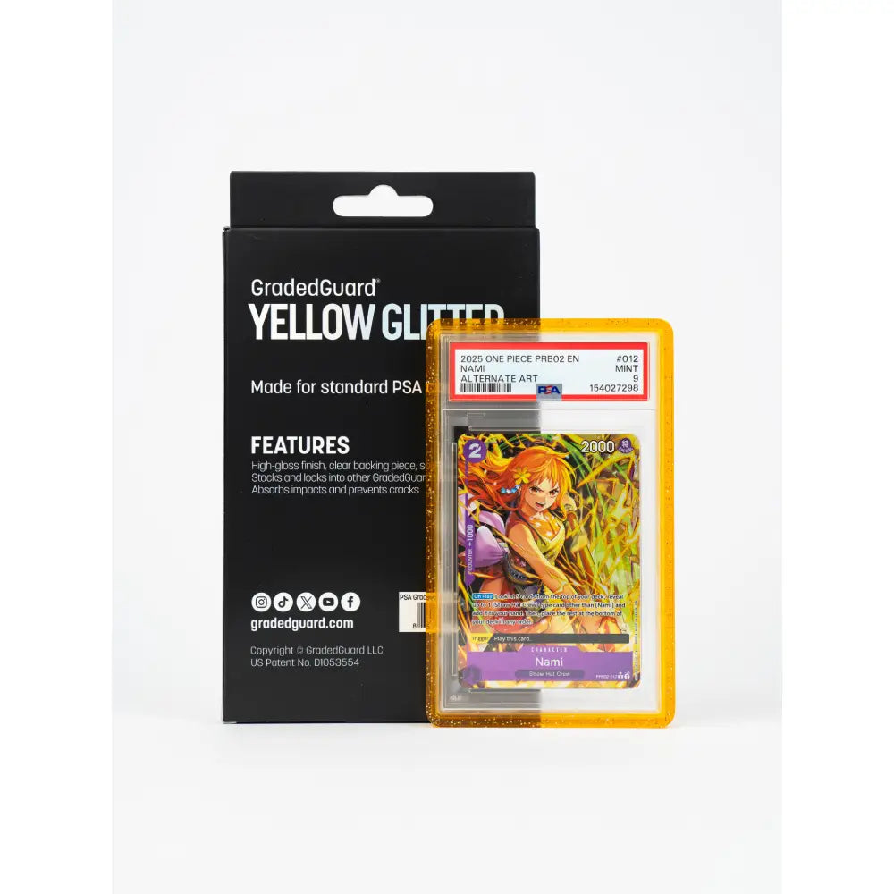 GradedGuard: PSA - Yellow Glitter - Limited Edition - Hobby Store Exclusive [Graded Case]