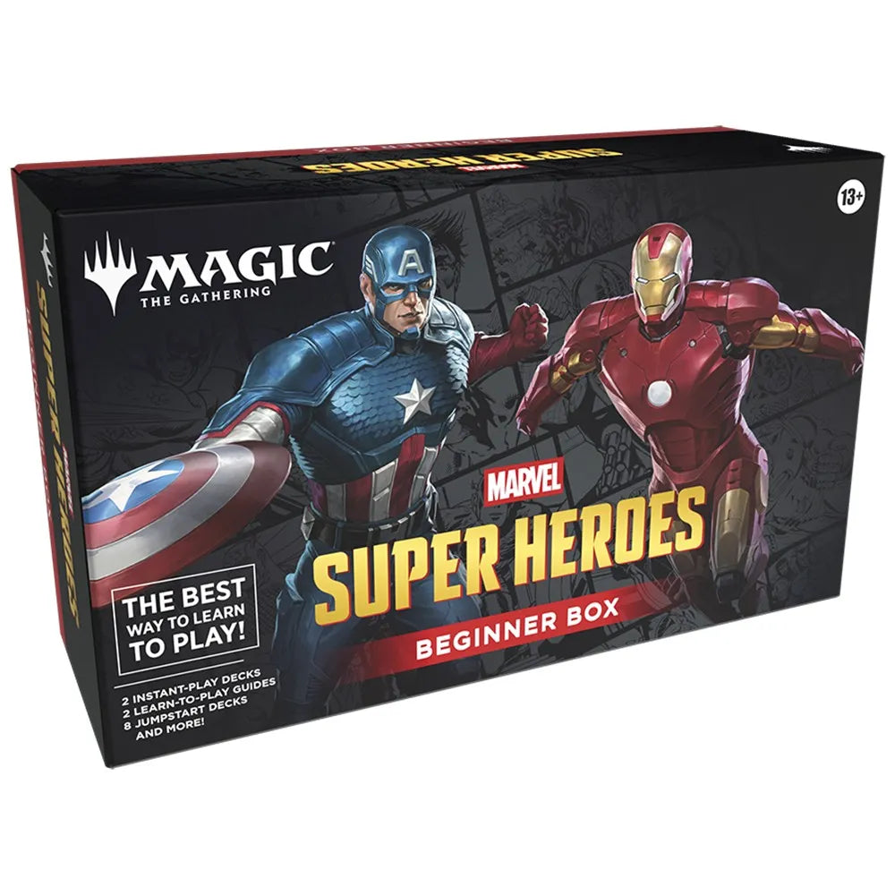 Marvel Super Heroes Beginner Box for Magic: The Gathering on a white background