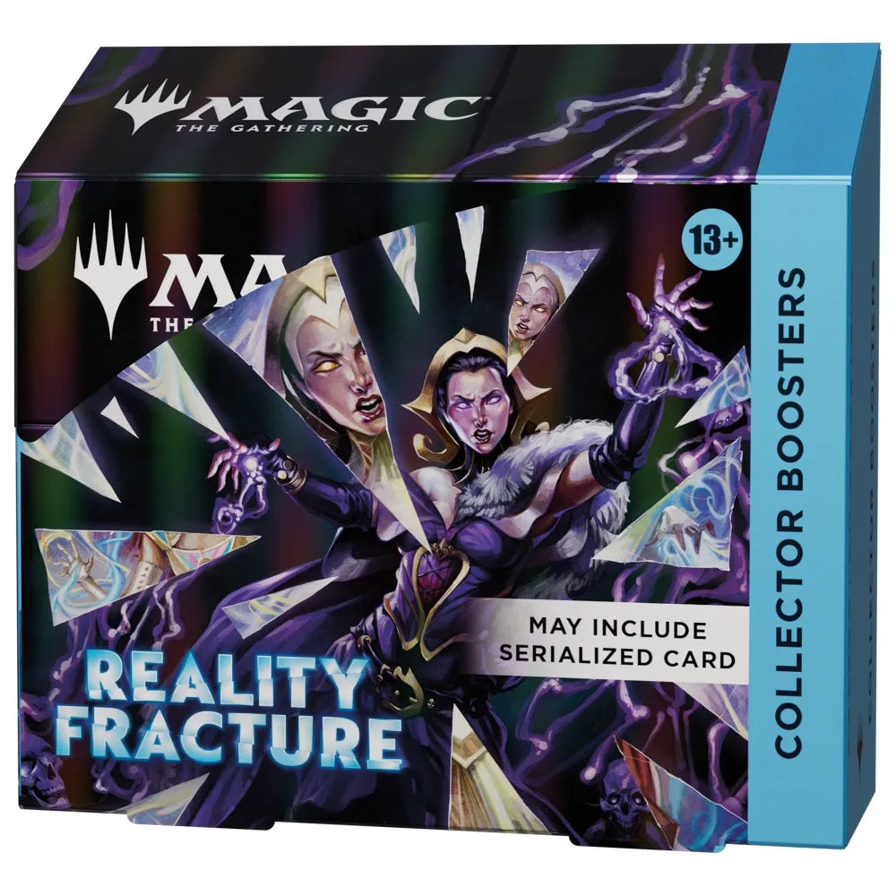 Card game box for 'Magic: The Gathering' featuring characters and text.