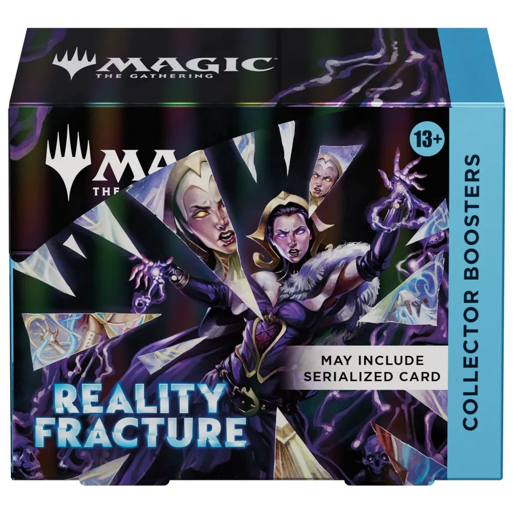 Card game box for 'Magic: The Gathering' featuring characters and text.