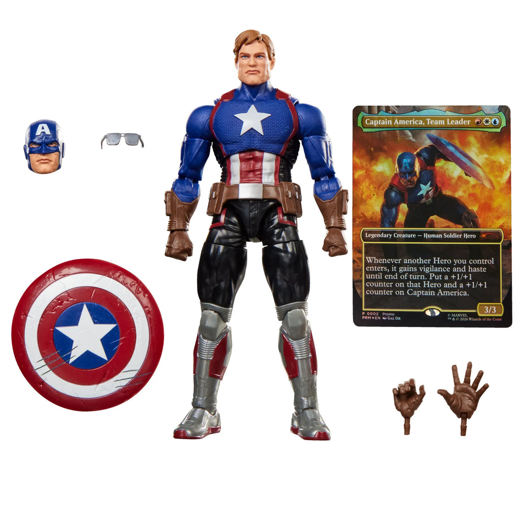 Marvel Legends Series: Magic the Gathering: Captain America and Promo Card [Action Figure]