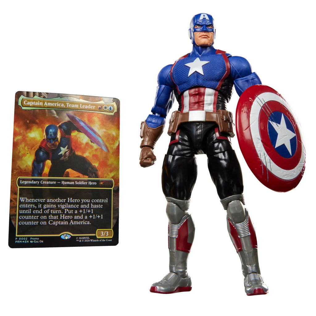 Marvel Legends Series: Magic the Gathering: Captain America and Promo Card [Action Figure]