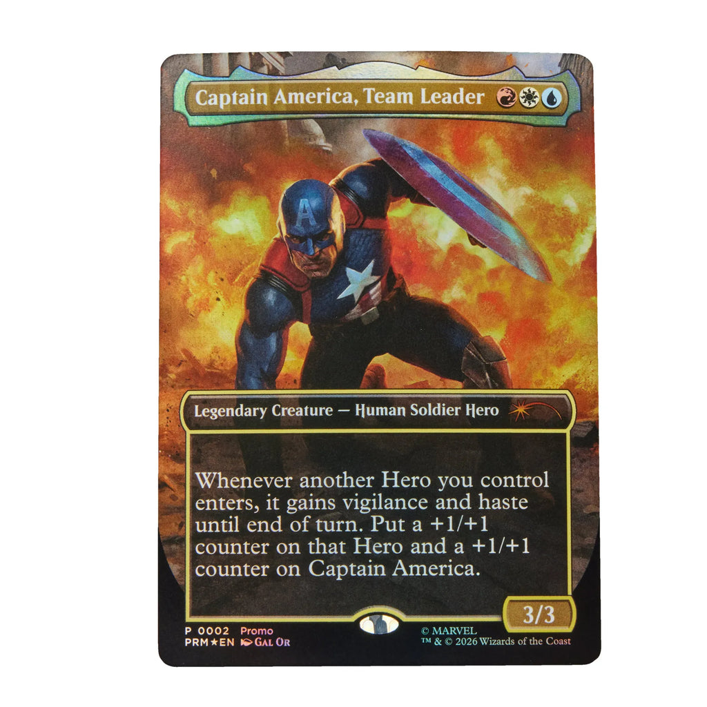 Marvel Legends Series: Magic the Gathering: Captain America and Promo Card [Action Figure]