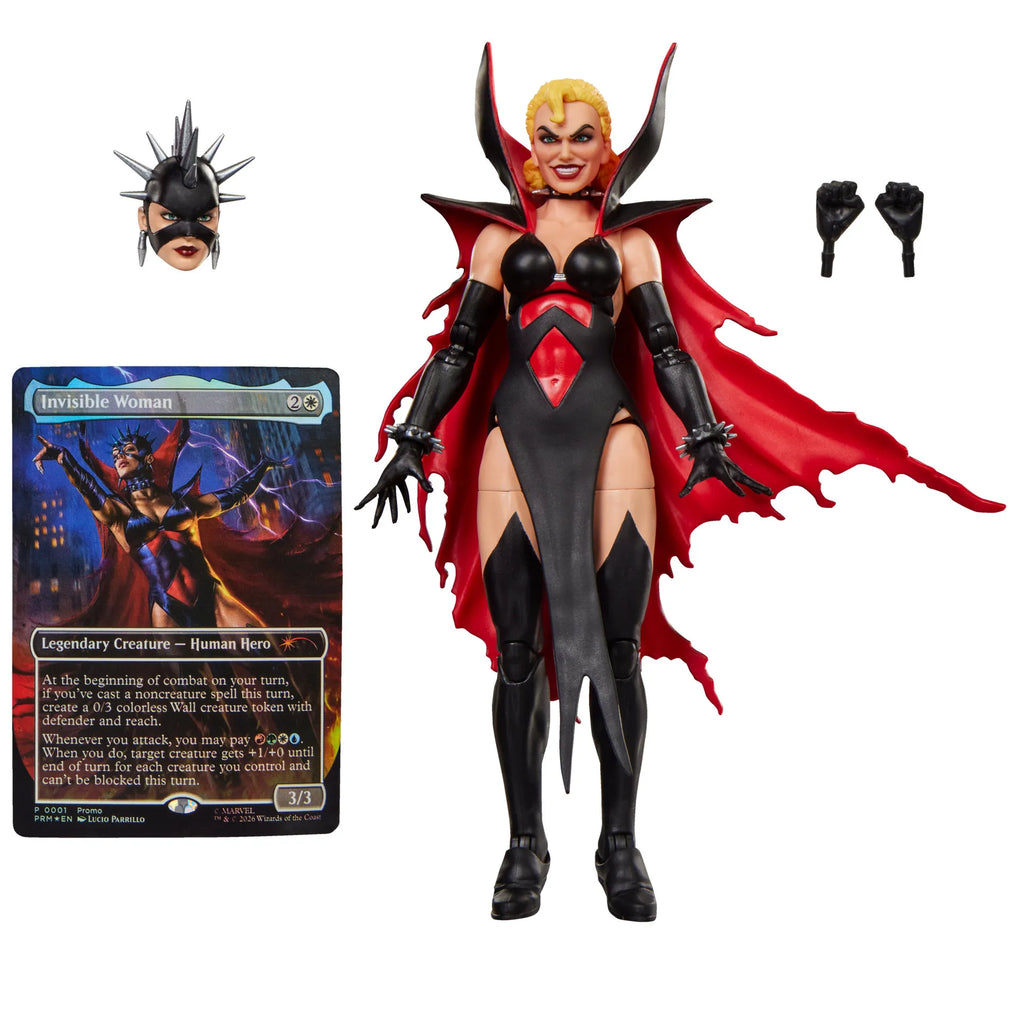 Marvel Legends Series: Magic the Gathering: Malice (Sue Storm) and Promo Card [Action Figure]