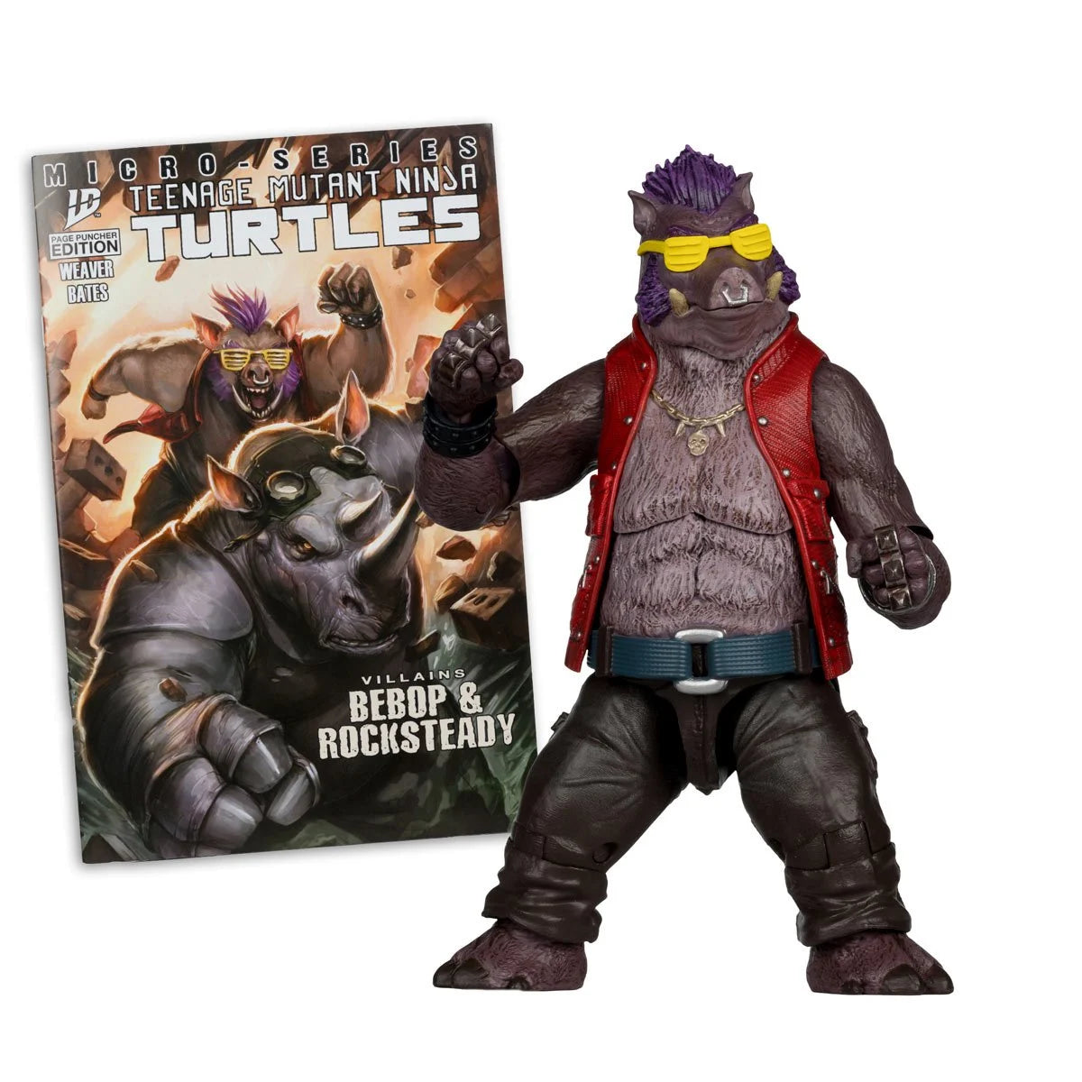 McFarlane Toys: Teenage Mutant Ninja Turtles - Page Punchers - Bebop with Comic [Figure]