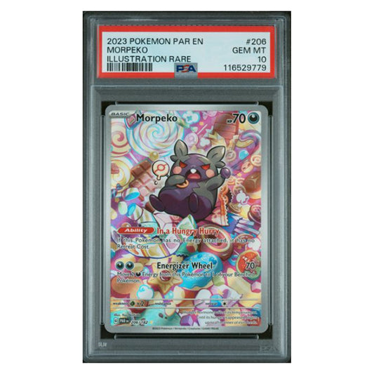 Pokemon TCG: Morpeko #206 - PSA#116529779 + Free Slab Bumper [PSA 10]