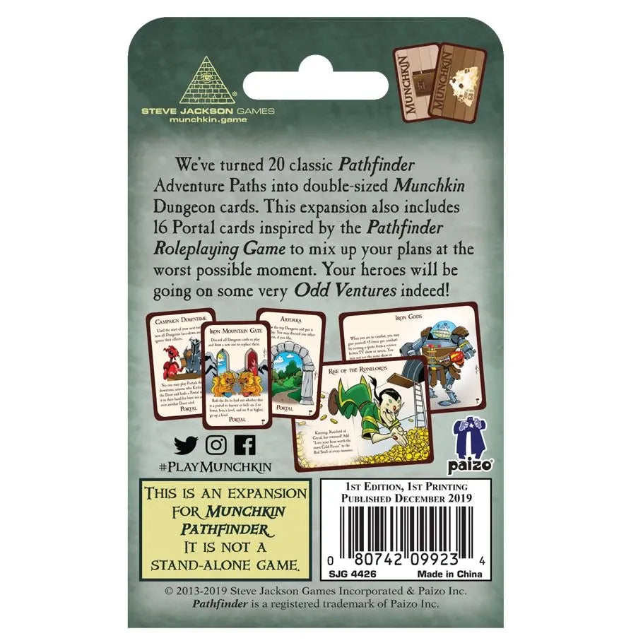 Munchkin Pathfinder: 3 Odd Ventures [Board Game]