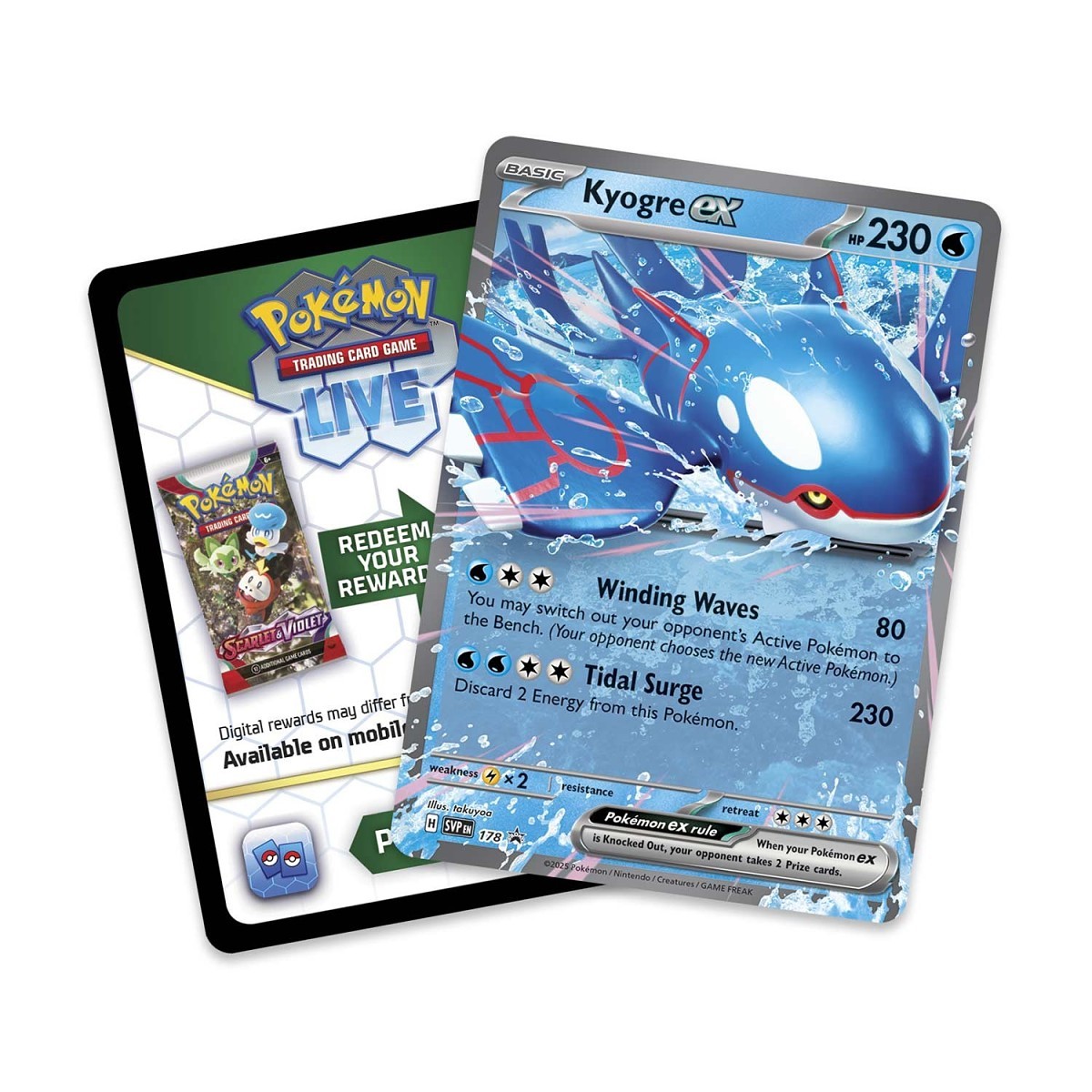 Pokemon English - Azure Legends Tin [Kyogre ex]