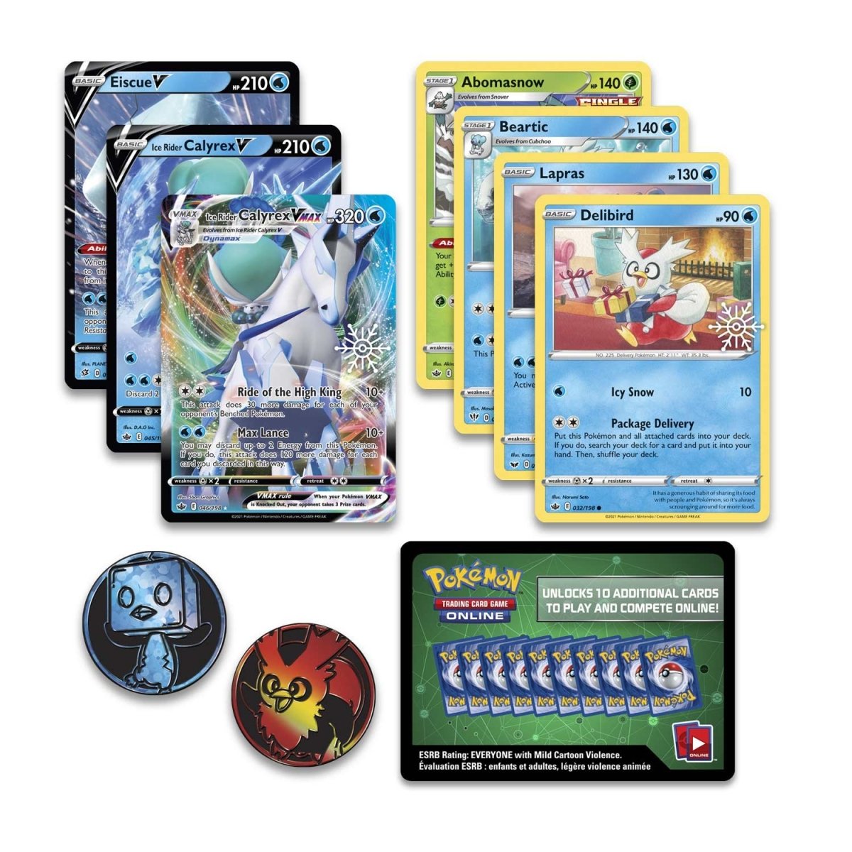 Pokemon TCG: Eiscue & Ice Rider Calyrex [Holiday Calendar Box]