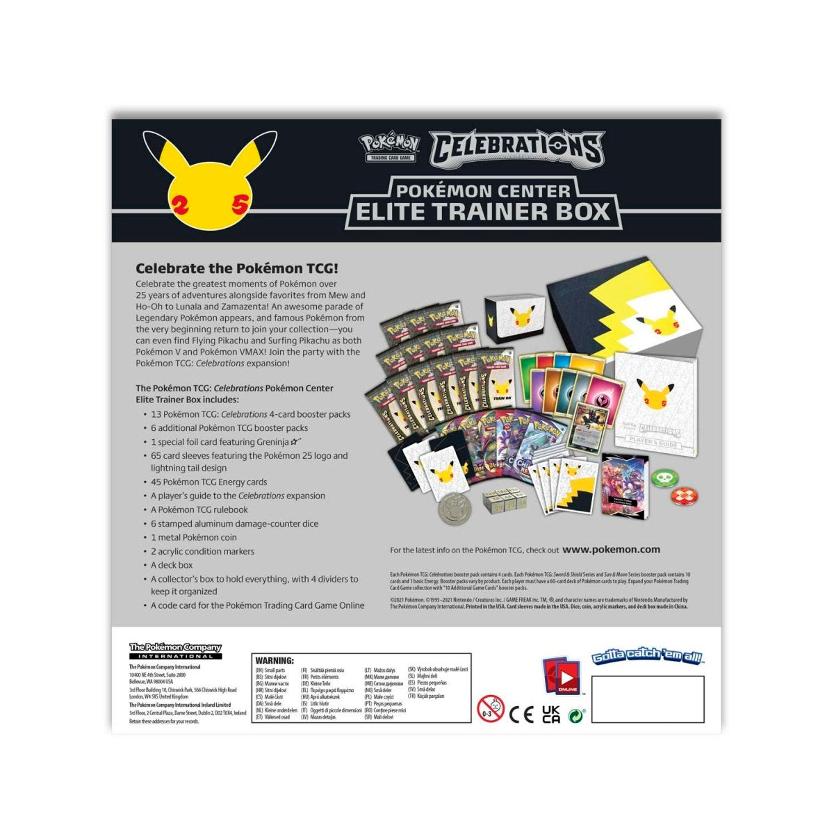 Pokemon TCG: Celebrations - Pokemon Center [Elite Trainer Box]