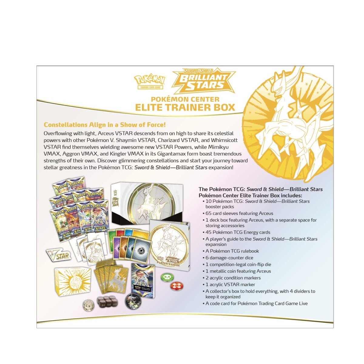 Pokemon TCG: Brilliant Stars - Pokemon Center [Elite Trainer Box]