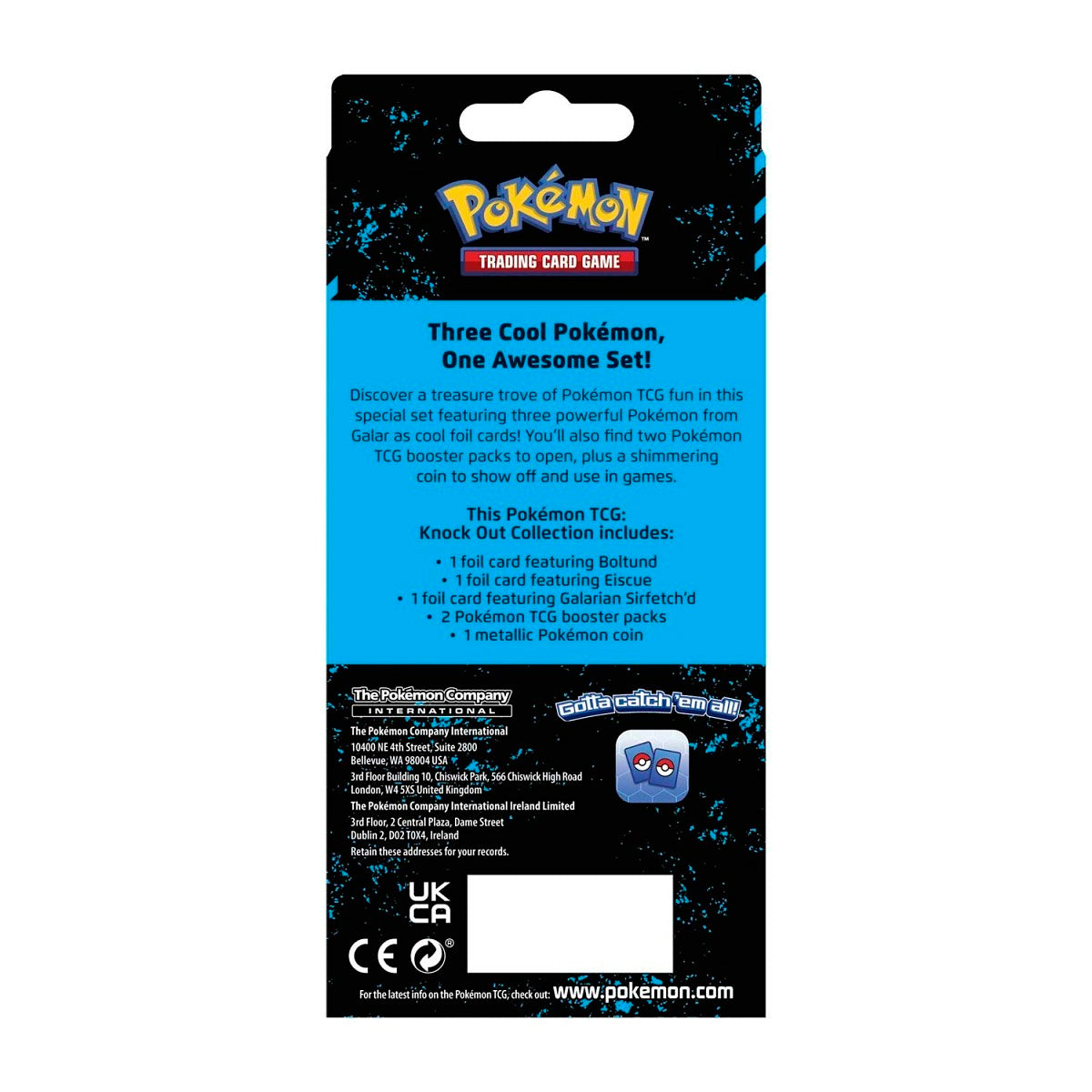Pokemon TCG: English - Knock Out Collection Q1 [Boltund, Eiscue & Galarian Sirfetch'd]