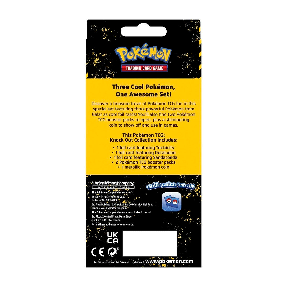 Pokemon TCG: English - Knock Out Collection Q1 [Toxtricity, Duraludon & Sandaconda]