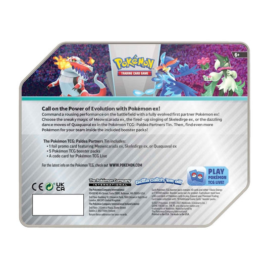 Pokemon English - Paldea Partners Tin [Skeledirge ex]
