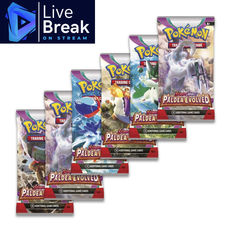 [LIVE BREAK] Pokemon - Paldea Evolved - 6x Booster Packs