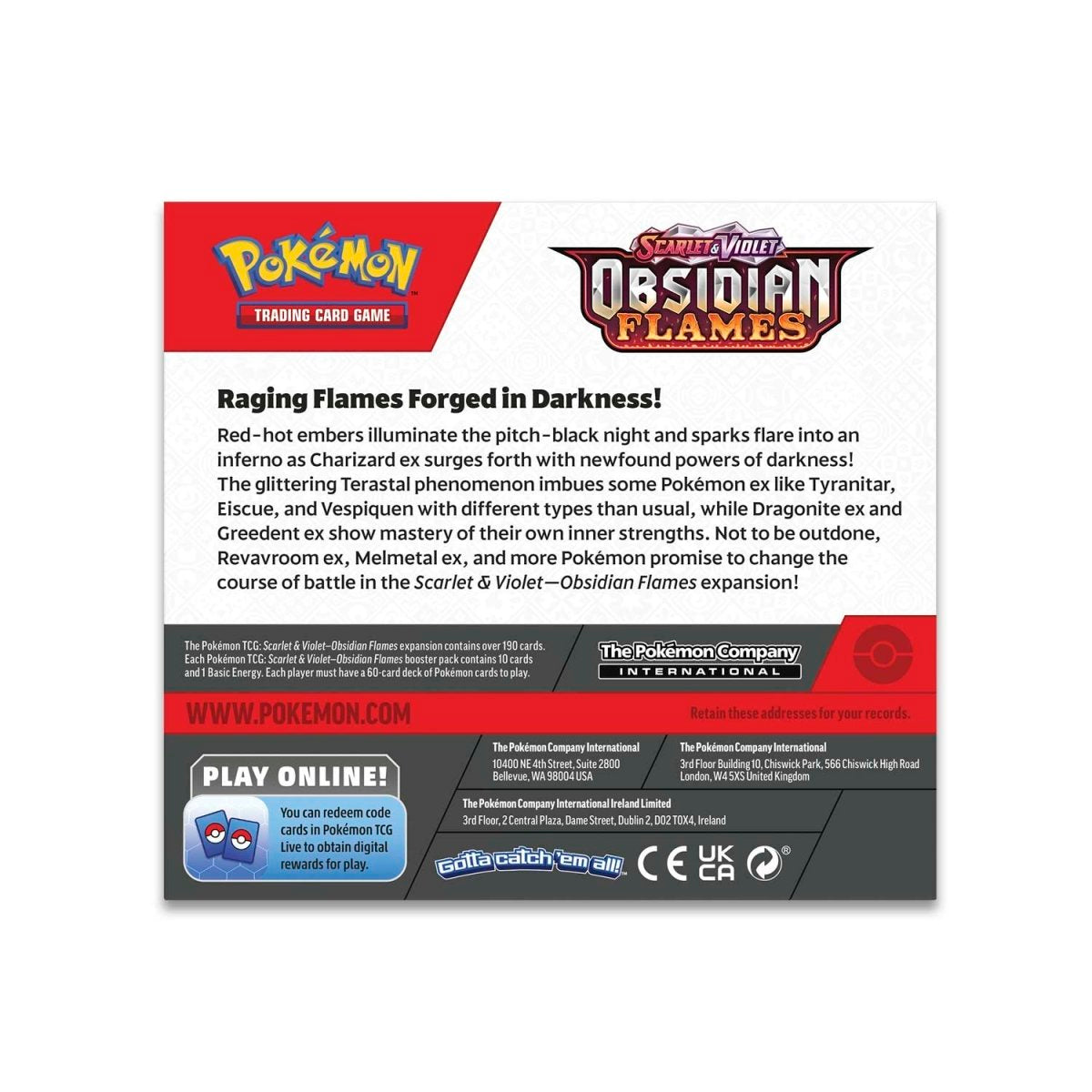 Pokemon - Obsidian Flames - Booster Box