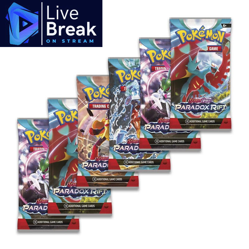 [Live Break] Pokemon - Paradox Rift - 6x Booster Packs