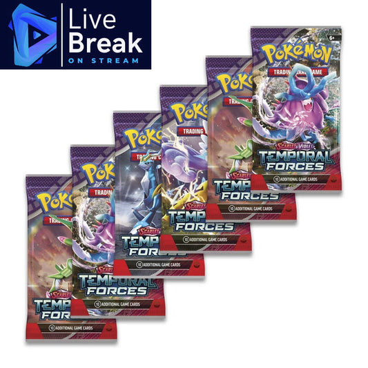 [LIVE BREAK] Pokemon - Temporal Forces - 6x Booster Packs