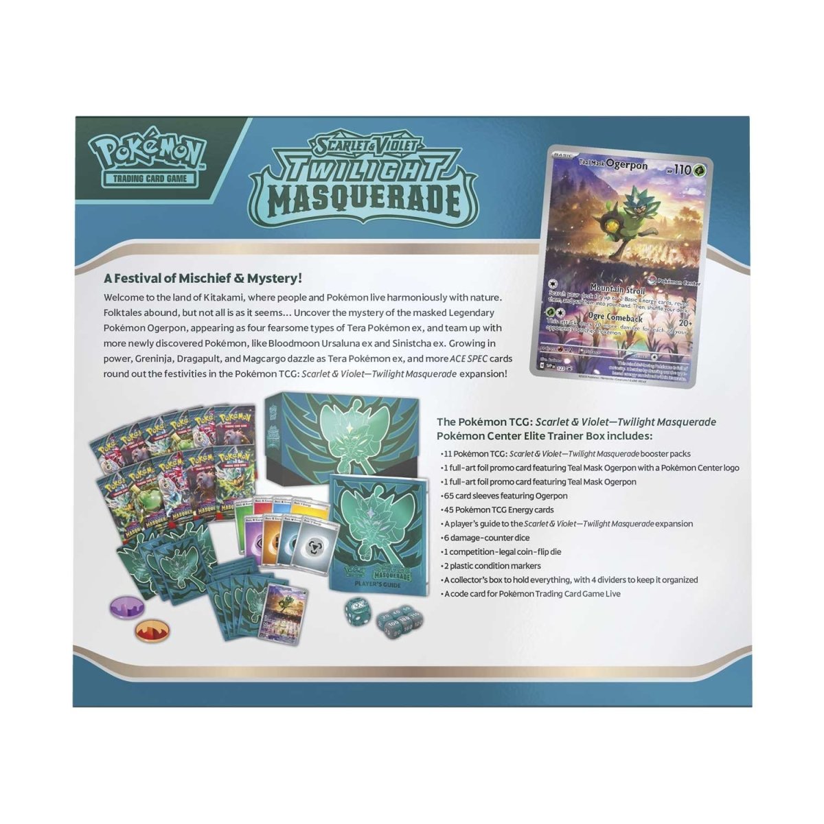 Pokemon - Twilight Masquerade - Elite Trainer Box [Pokemon Center Exclusive]