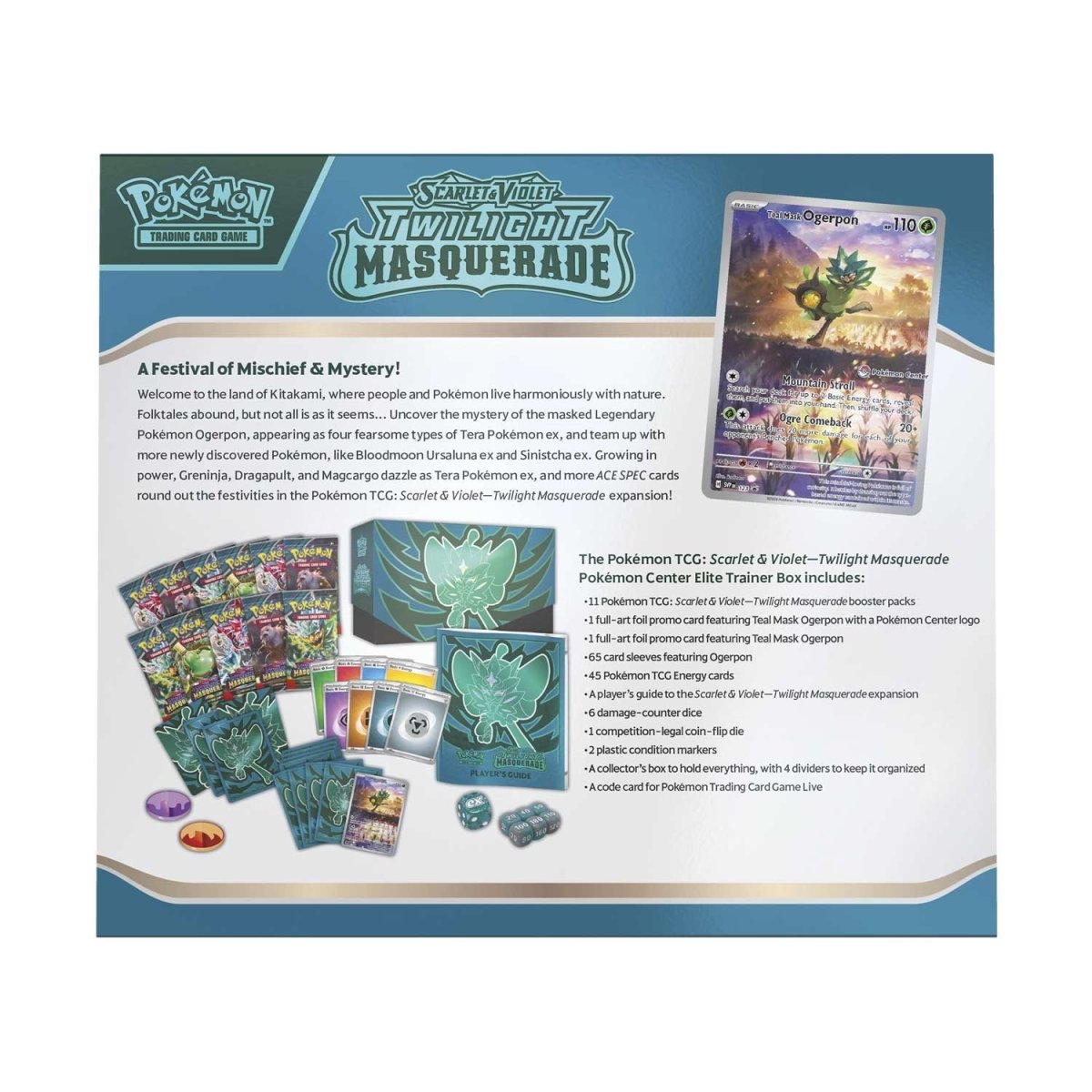 Pokemon TCG: Twilight Masquerade - Pokemon Center [Elite Trainer Box]