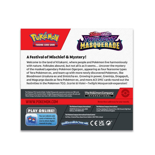 Pokemon English - Twilight Masquerade - Booster Box