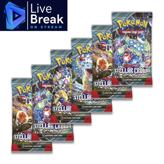 [LIVE BREAK] Pokemon - Stellar Crown - 6x Booster Packs