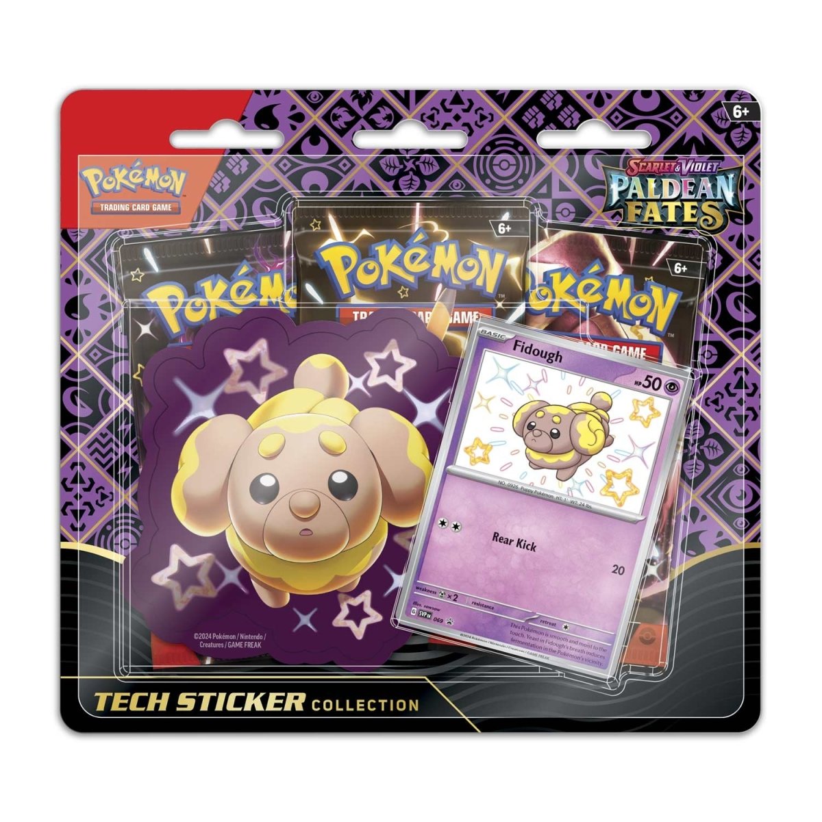 Pokemon - Paldean Fates - 3 Pack Blister [Shiny Fidough]