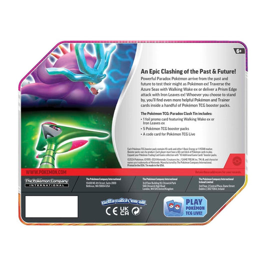 Pokemon - Paradox Clash Tin [Walking Wake ex]