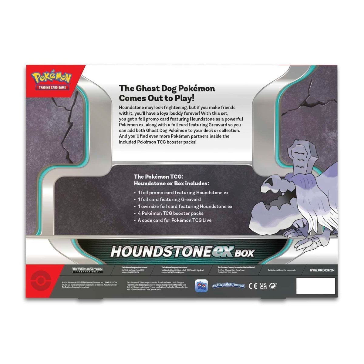 Pokemon English - Houndstone ex Box