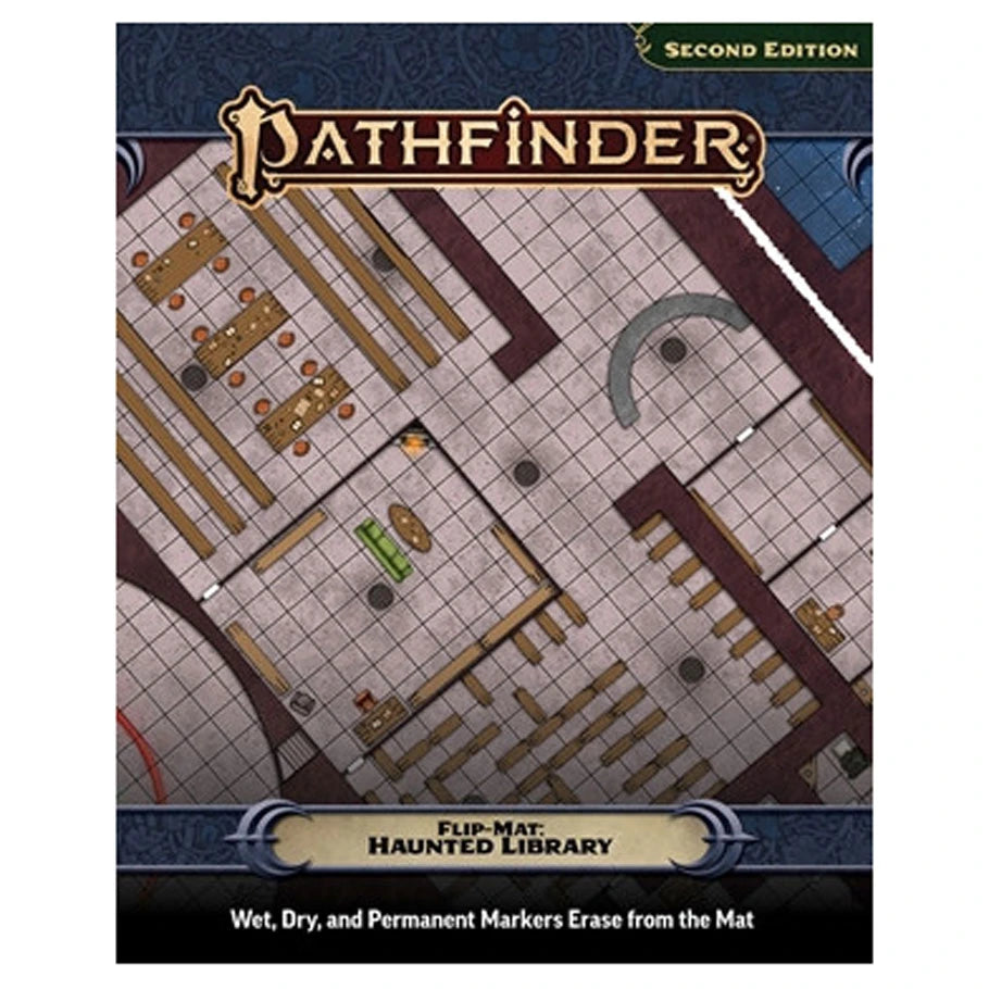 Pathfinder 2E: Haunted Library [Flip-Mat]