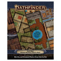 Pathfinder flip mat packaging with map design on a white background