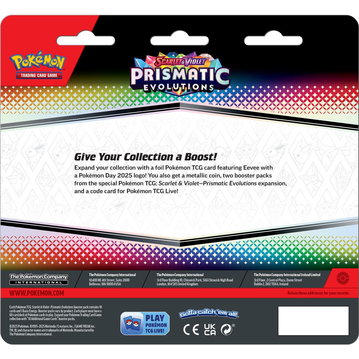Pokemon English - Prismatic Evolutions - 2-Pack Blister (Eevee)