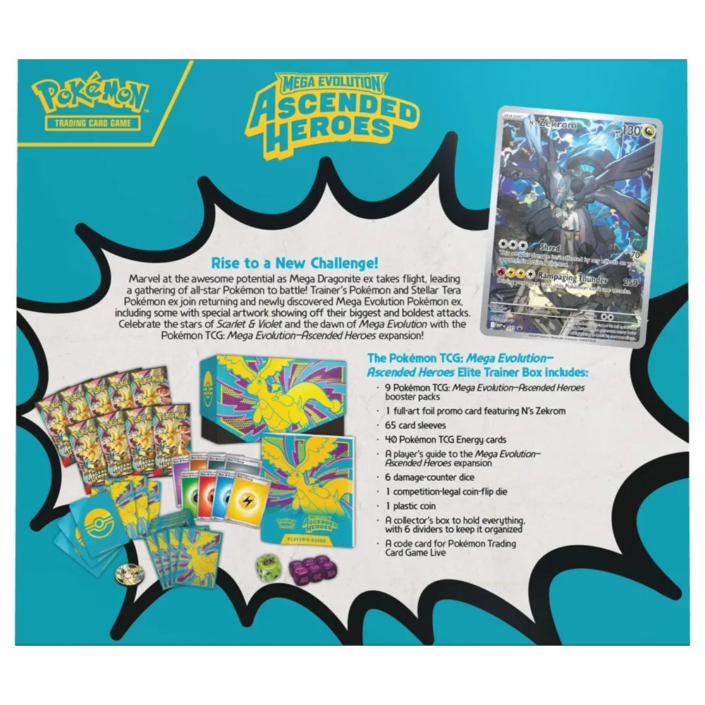 Pokemon TCG: Mega Evolution - Ascended Heroes [Elite Trainer Box]