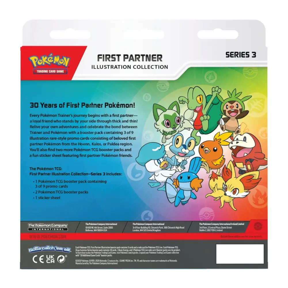 Pokemon TCG: First Partner - Series 3 [Illustration Collection]